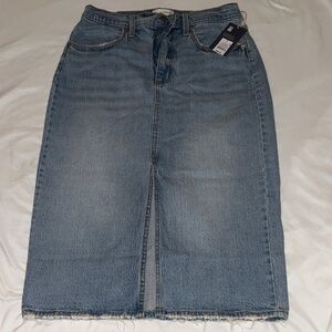 Universal Thread Light Blue Straight Denim Skirt